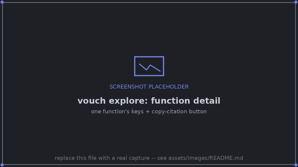 vouch explore detail view for one function