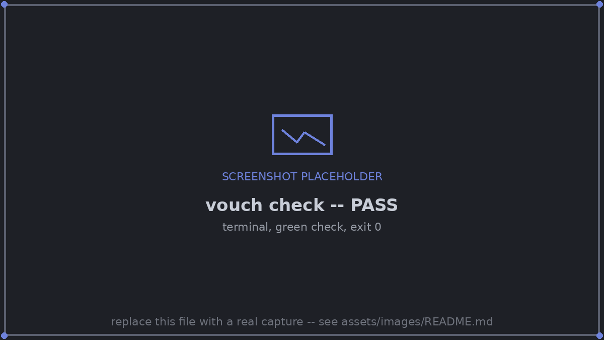 vouch check passing in the terminal